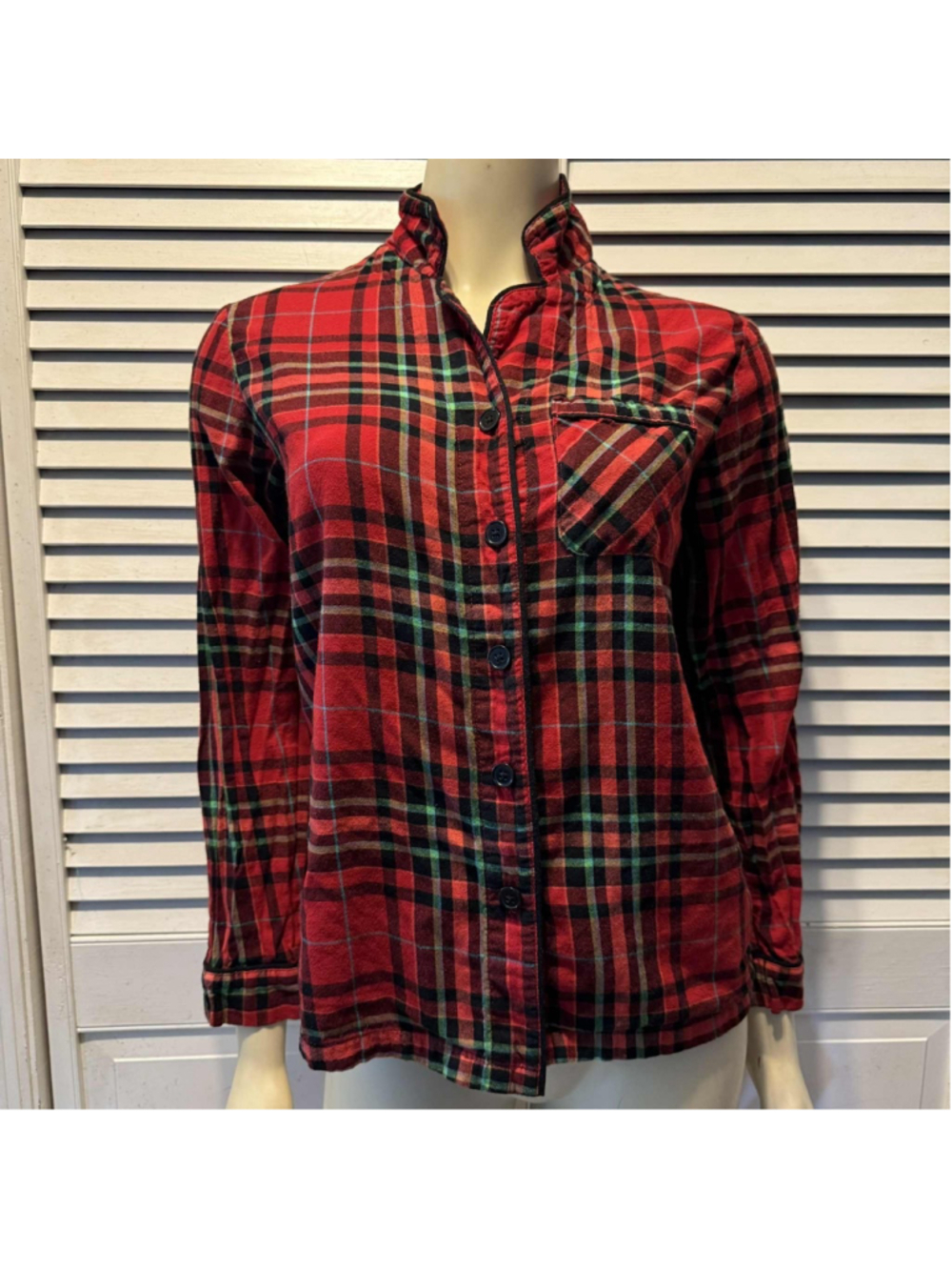 Wondershop At Target Womens Size XSLong Sleeve 2 PC Pajama Set Buffalo Check Red